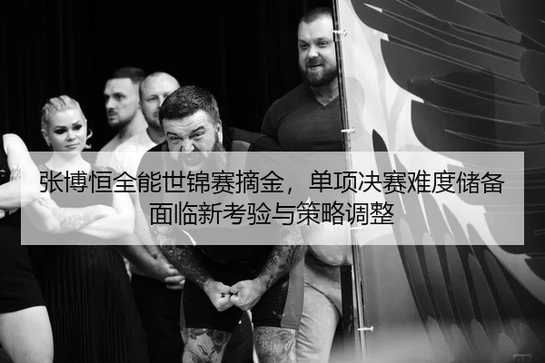 张博恒全能世锦赛摘金，单项决赛难度储备面临新考验与策略调整